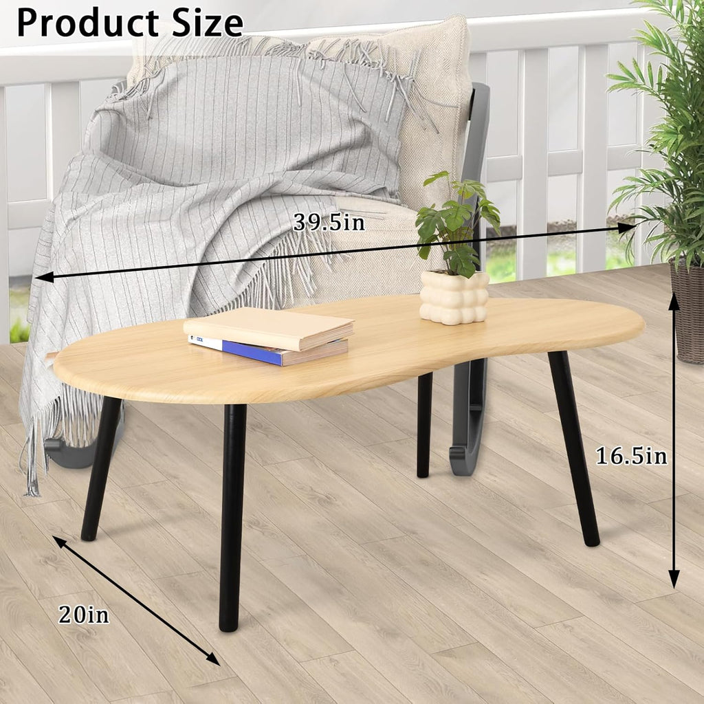 Small Coffee Table Cloud Coffee Table Modern Center Table Floor Table Walnut Irregular Coffee Tables Suitable for Living Room Small Spaces