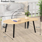 Small Coffee Table Cloud Coffee Table Modern Center Table Floor Table Walnut Irregular Coffee Tables Suitable for Living Room Small Spaces