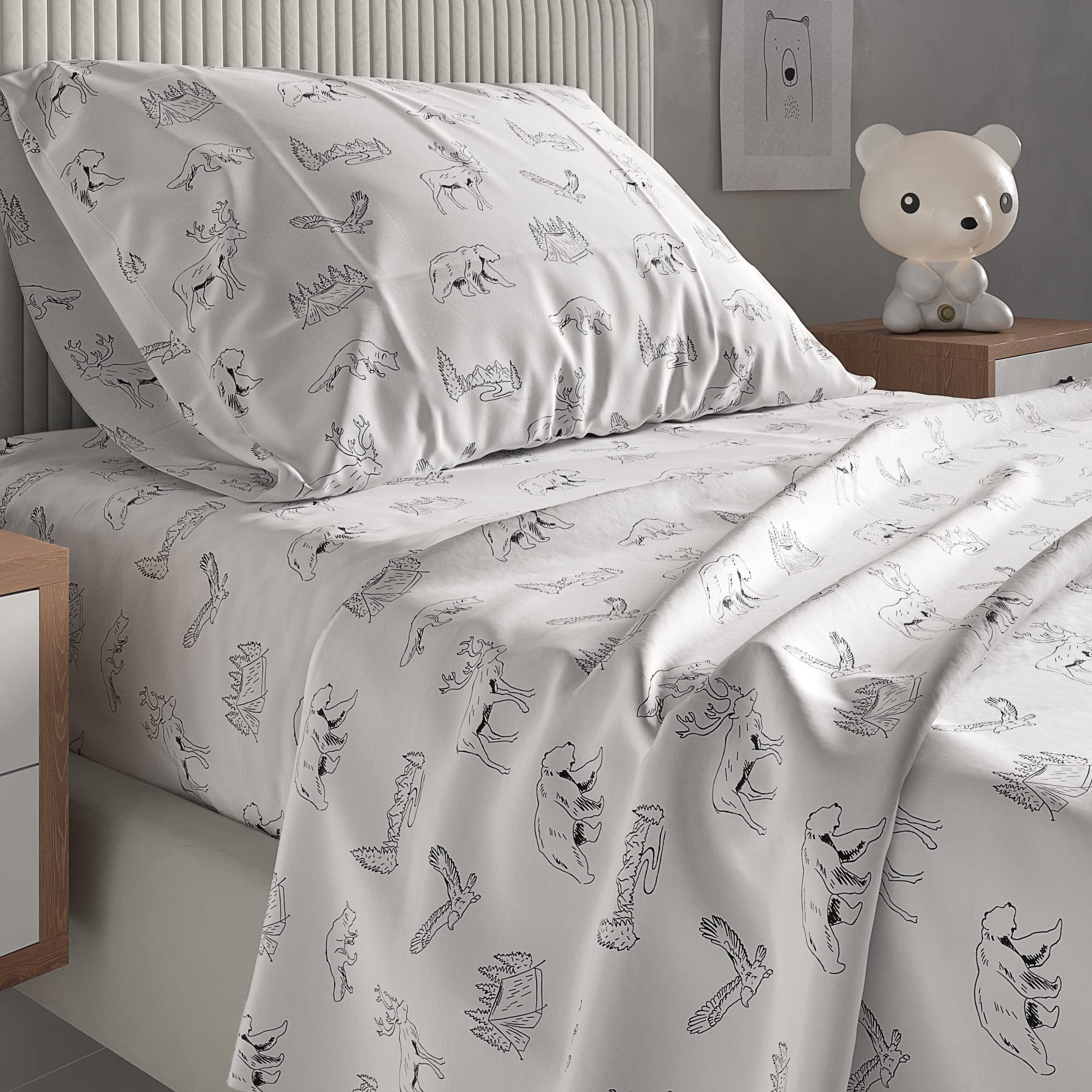 Kids Princess Full 4 Piece Sheet Set - Boys, Girls, Teens, Toddler - Easy Fit Deep Pockets - Breathable, Hotel Quality Bedding Sheets - Machine Washable - Wrinkle Free - Cute, Cozy, Soft - CGK Linens