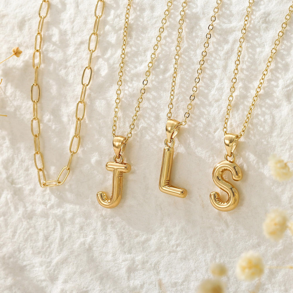 Turandoss Gifts for Women - Birthday Gifts for Women, Gifts for Her, Gifts for Women Birthday Unique, Dainty Gold Choker A Bubble Necklaces, Gold Jewelry for Women