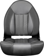 Tempress ProBax Orthopedic Folding High Back Boat Seat (Black/Charcoal/Carbon)