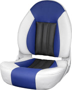 Tempress ProBax Orthopedic Folding High Back Boat Seat (Black/Charcoal/Carbon)