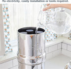 Big Berkey Gravity-Fed Stainless Steel Countertop Water Filter System 2.25 Gallon with 2 Authentic Black Berkey Elements BB9-2 Filters
