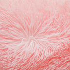 Fluffy Pink Faux Fur Comforter Cover Set，Fluffy Fuzzy Plush Pink Bedding 3Pcs (1 Faux Fur Duvet Cover +2 Fuzzy Pillowcases) Pink Fluffy Bed Set (Pink, Queen)