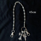 Pants Chain for Men Women,Biker Cross Chain Wallet,Cool Punk Trousers Pocket Belt Key Chains for Hip Hop Rock Jeans (cross) - Grand Goldman