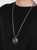 HAQUIL Seal of Solomon Necklace, Stainless Steel 12 Constellations Hexagram Six Pointed Star Protection Amulet Talisman Pendant, Jewish Jewelry Gift