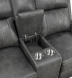 Coaster Home Furnishings Raelynn 2-Piece Upholstered Motion Reclining Sofa Set Grey