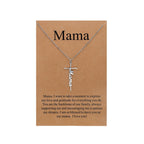 Lcherry Faith Cross Pendant Necklace for Women Religious Christian Jewelry Mother's Day Gifts for Women