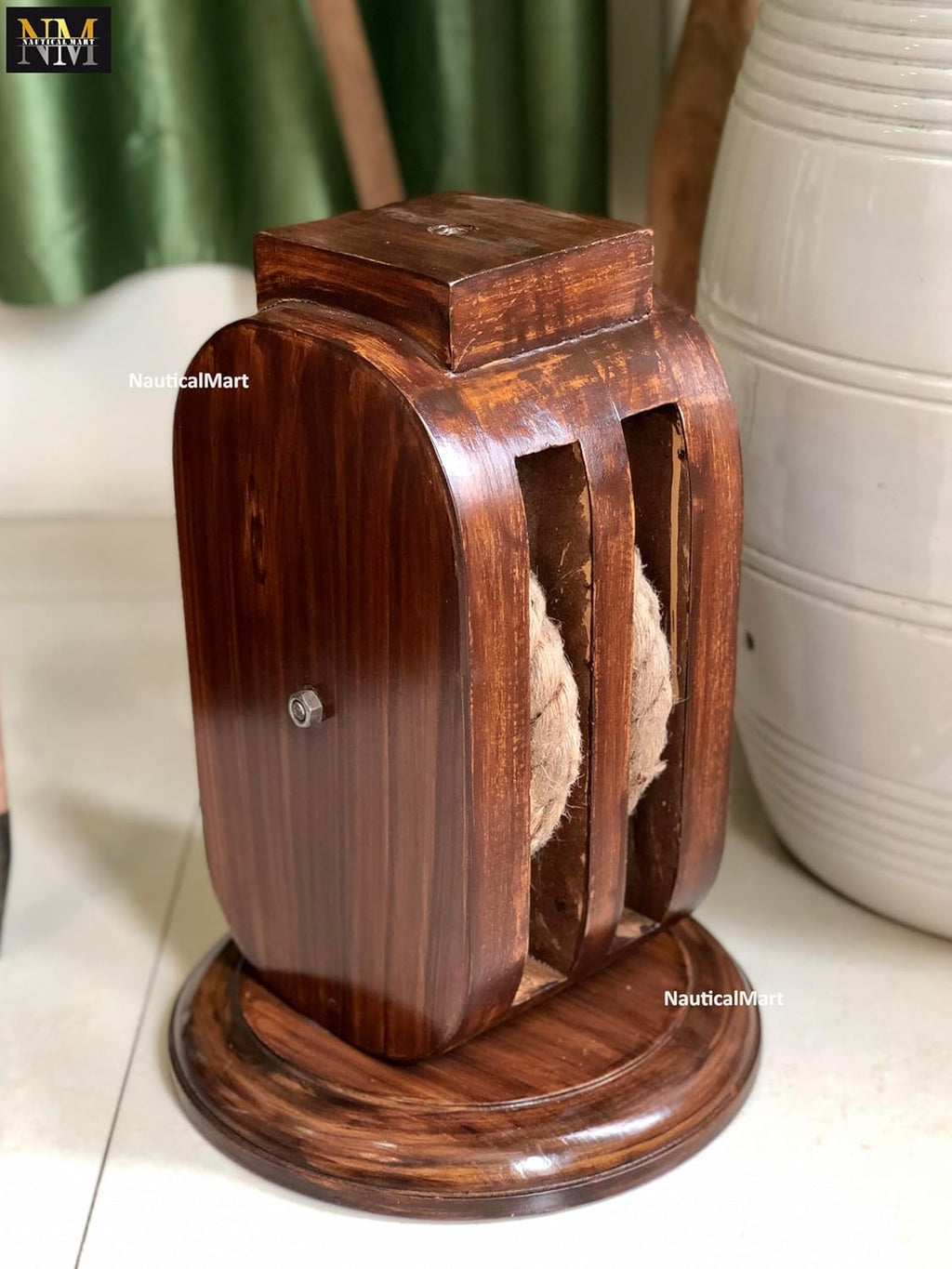 NauticalMart Ship Wheel Table Base Coffe Table Decorative Nautical Pirate Decor