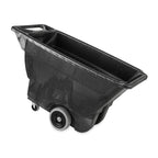 Rubbermaid Commercial Products Tilt Dump Truck, 450 lbs 1/2 Cubic Yard Heavy Load Capacity with Wheels, Black, Trash Recycling Cart for Construction/Commercial/Industrial Transportation