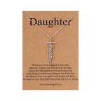 Lcherry Faith Cross Pendant Necklace for Women Religious Christian Jewelry Mother's Day Gifts for Women