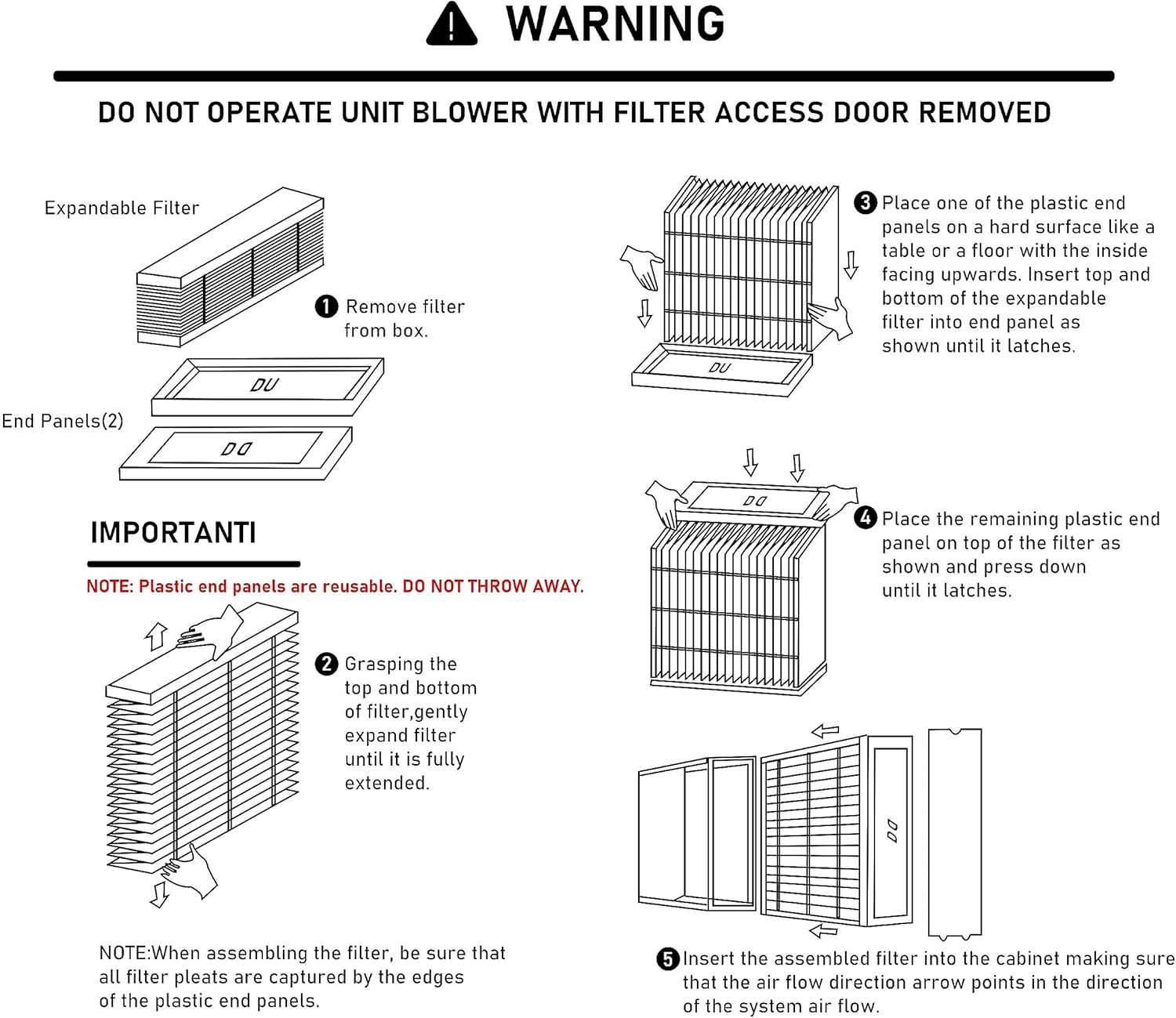 EXPXXFIL0016 Merv 13 16x25 Filter Media Compatible with Bryant/Carrier EZ-FLEX EXPXXFIL0016 heating and cooling system, Part Number: EXPXXFIL0016, Pack of 2