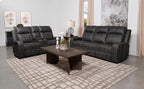 Coaster Home Furnishings Raelynn 2-Piece Upholstered Motion Reclining Sofa Set Grey