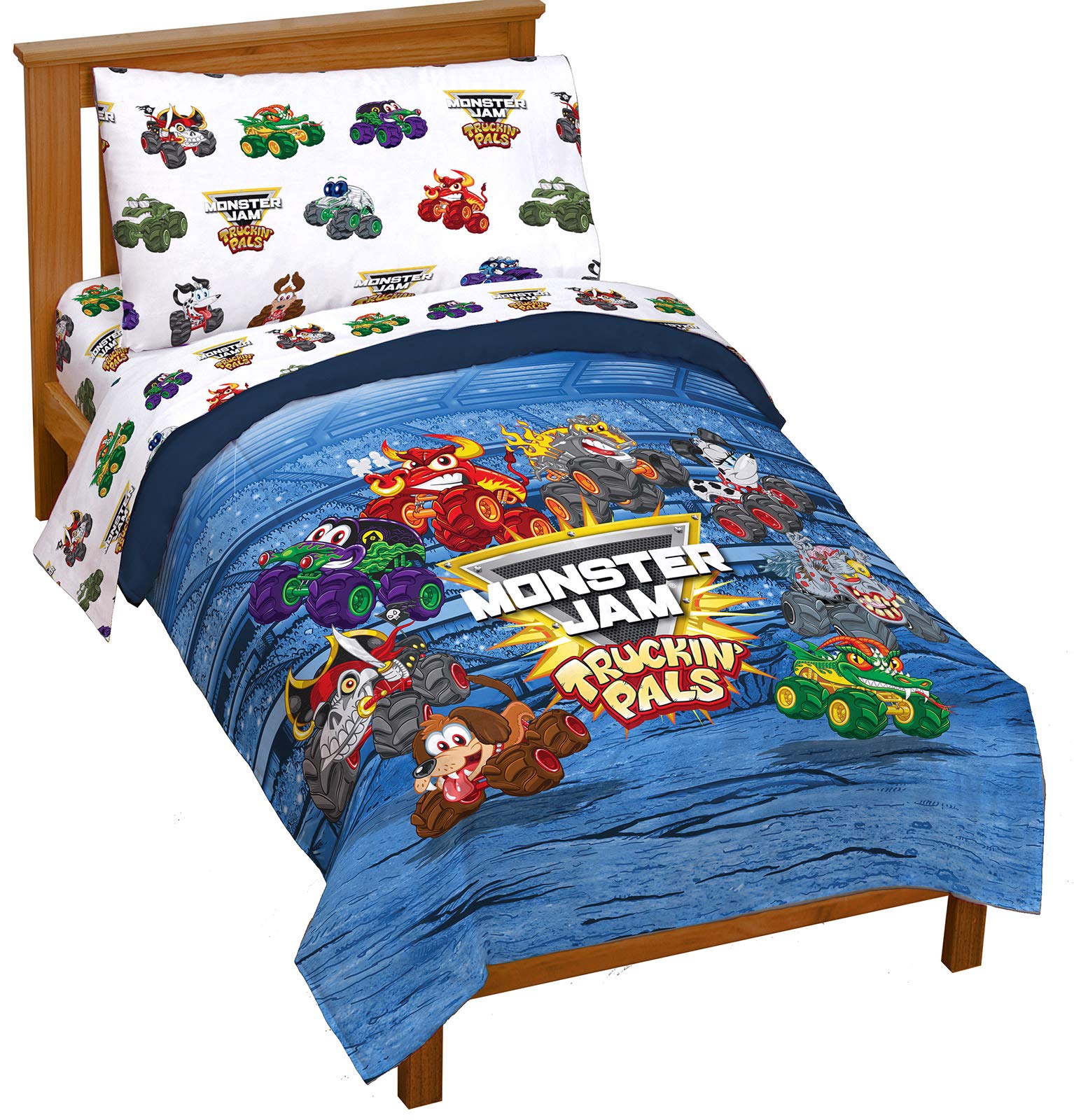 Jay Franco Disney Lilo & Stitch Paradise Dream 5 Piece Twin Bed Set - Includes Reversible Comforter & Sheet Set Bedding - Super Soft Fade Resistant Microfiber (Official Disney Product)