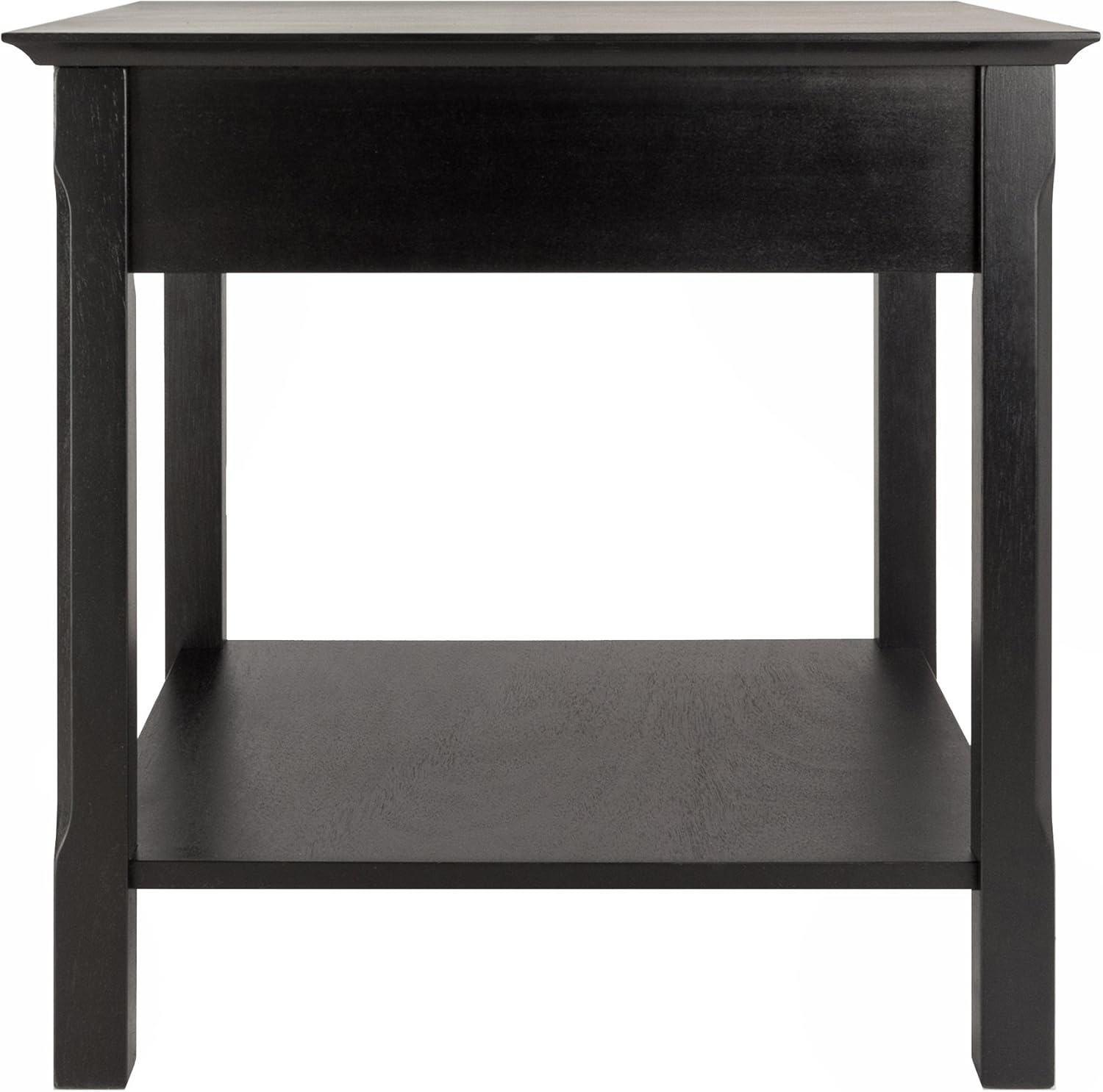 Winsome Wood Timber Occasional Table, Black, 21.97 x 21.97 x 22.05 inches