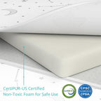 YENING Pack and Play Mattress Topper Baby Pack N Play Mattresses for Playpen and Playard with Washable Cover 38"x26"x1", 1 Pack Firm Foam