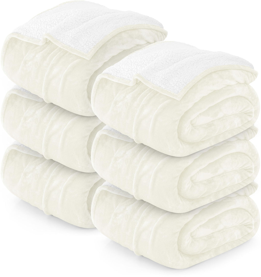 Utopia Bedding Sherpa Blanket Queen Size (Plum, 90x90 Inches) - Soft Lightweight Plush Fleece Reversible Blanket for Bed, Sofa, Couch, Camping and Travel