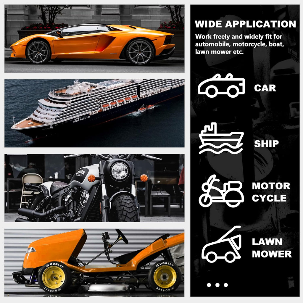 FOUR UNCLES 6L Manual Oil Extractor Pump - Fluid Extractor with 59" Main Hose, Three 41" Extension Tubes for Automotive Oil Change, a Brake Bleeding Hose for Brake Fluid Change