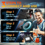 2025 FOXWELL NT614 Elite OBD2 Scanner with 5 Resets ABS Bleeding, SAS Calibration, Oil, EPB, Throttle, Upgrade of NT604 Code Reader Scan Tools, ABS SRS Engine Transmission Battery Test Car Scanner