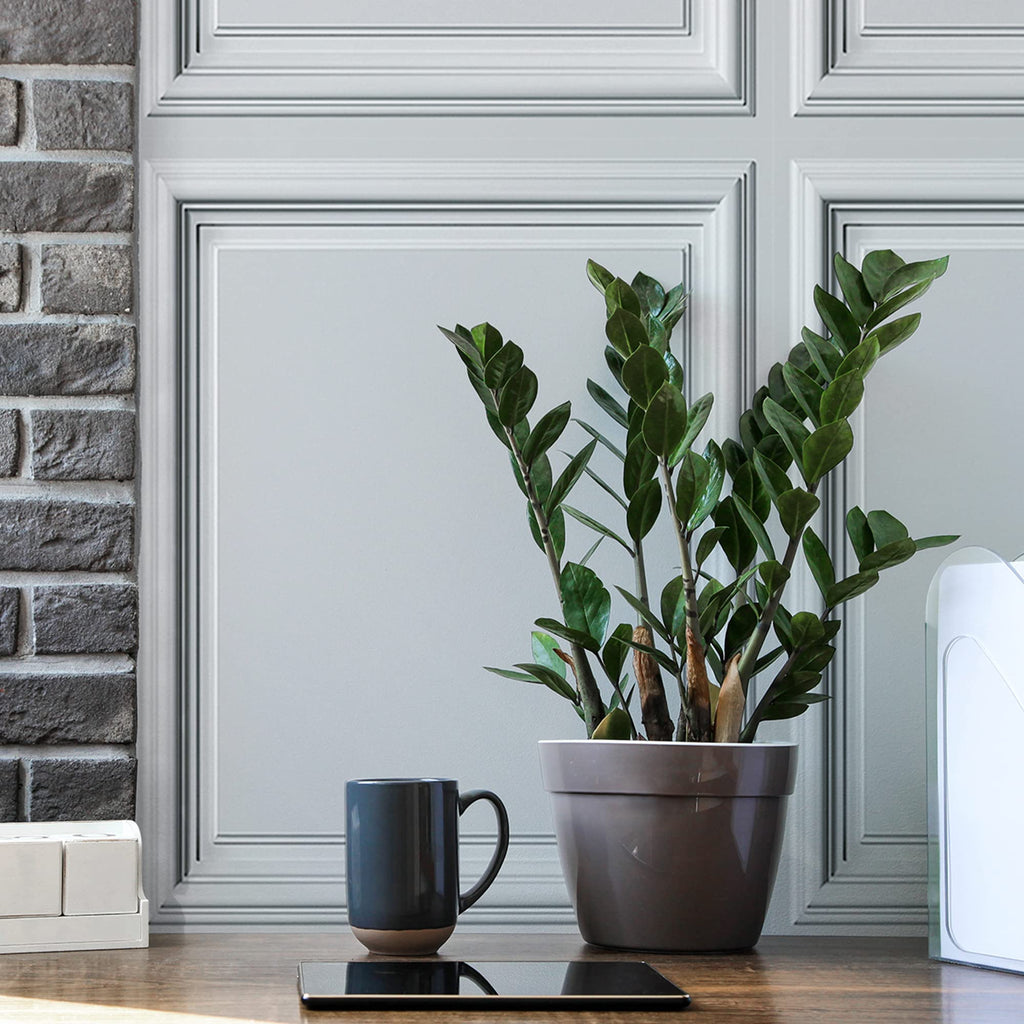 AMAZING WALL Ev Soyulabilir ve Yapıştırılabilir 3D Görünümlü Wainscot Tahta Panel Duvar Kağıdı Kendinden Yapışkanlı Yatak Odası