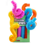 BUNMO Easter Basket Stuffers for Toddler - Pop Tubes - Sensory Fidget Toys - Creative Learning - Hours of Fun for Kids - Easter Toys - Tons of Ways to Play - Non-Mouthable 3+ - 4 Pack Large