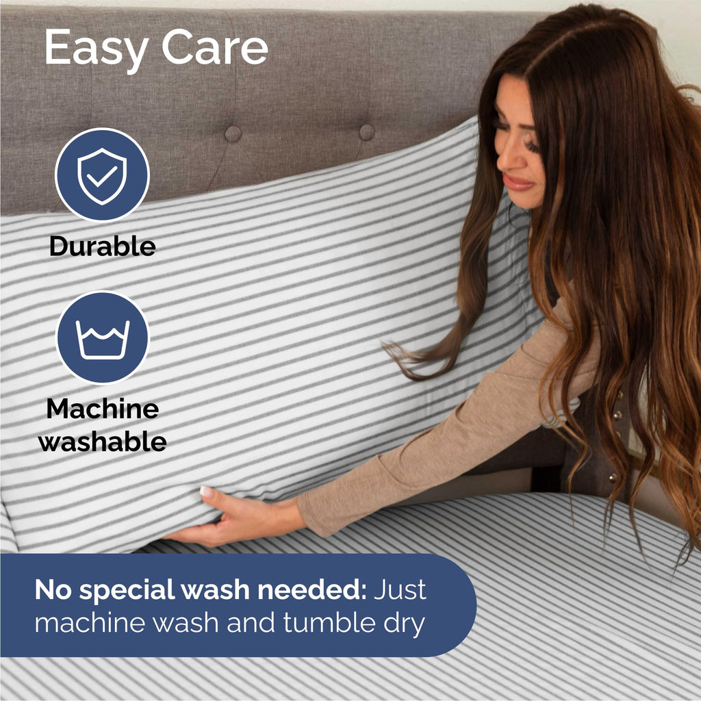 King 6 Piece Sheet Set - Breathable & Cooling Bed Sheets - Hotel Luxury Bed Sheets for Women, Men, Kids & Teens - Comfy Bedding with Deep Pockets & Easy Fit - Soft and Wrinkle Free - King White Sheets