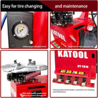 KATOOL 2.0HP Bead Blaster 24" Clamping Tire Changer Machine with 4 Aluminum Pedal KT810 Wheel Changer Tire Changer Machine Garage Equipment Auto Repair