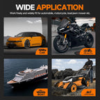 FOUR UNCLES 6.5L Oil Extractor - Pneumatic/Manual Vacumm Fluid Extractor with Pump Tank Remover & 4 Tubes for Oil Change and a Brake Bleeding Hose for Brake Fluid Change