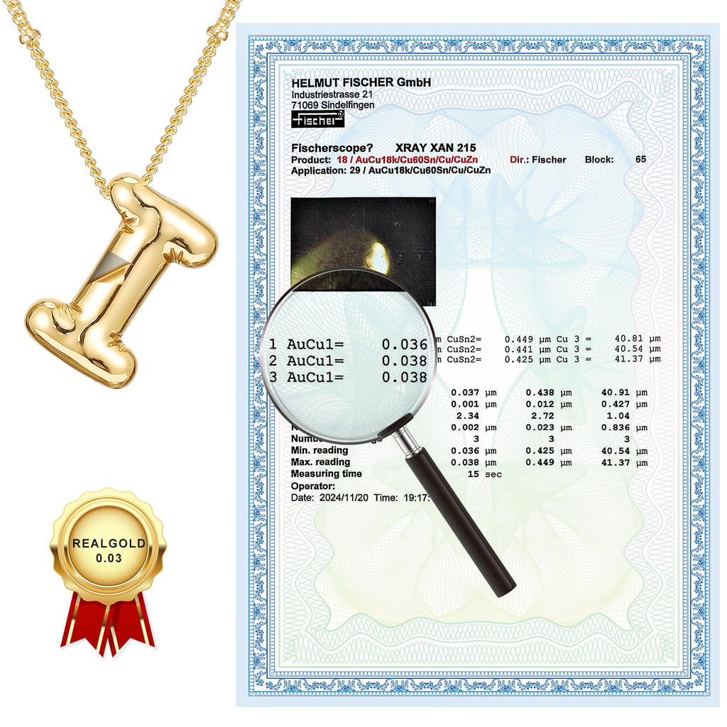ESENY Aktion, Hochwertige echtes Gold 0,03 plattierte Geschenke für Frauen, Blasenbuchstaben Halskette Gold, Anfangsbuchstaben Halsketten für Frauen Trendy, Geburtstagsgeschenke für Frauen personalisiert (A)