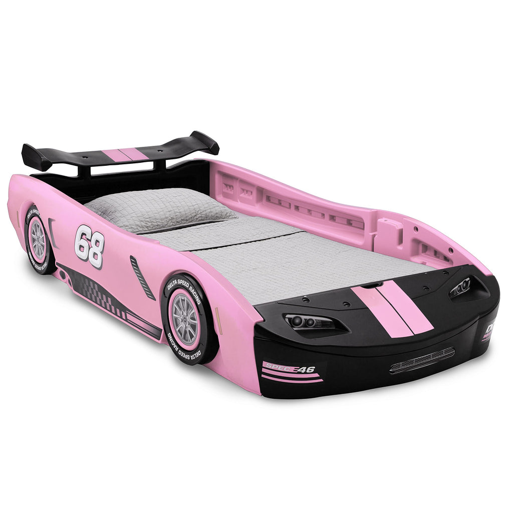 Lit jumeau Delta Children Turbo Race Car, rose