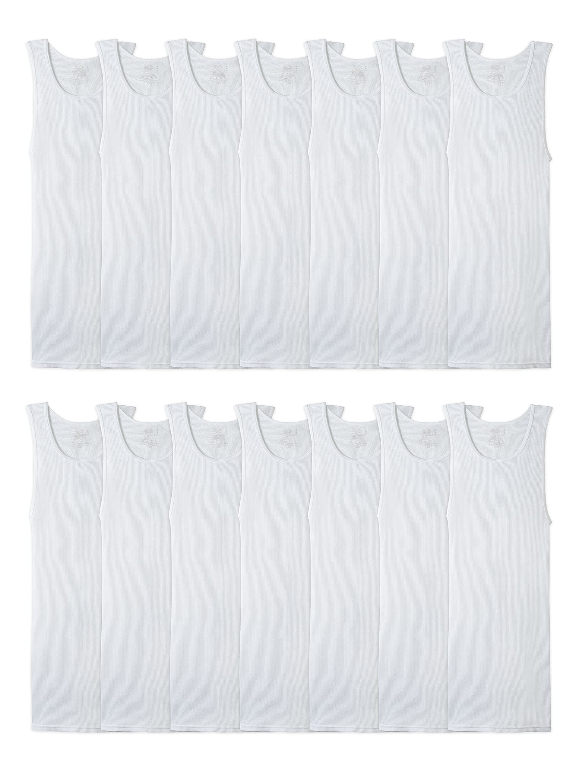 Fruit of the Loom Men's Sleeveless Tag Free Moisture Wicking Tank A-Shirt