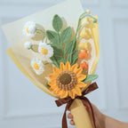 Crochet Flower Pot Forget-me-not Pink Thank You Crochet Gifts for Women Coworker Graduation & Mother's Day Gift Pink Crochet Potted Flower for Women Teacher| Handmade Knitted Potted Plant