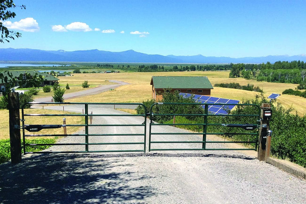 Ghost Controls TDS2XP Heavy-Duty Solar Dual Automatic Gate Opener Kit for Swing Gates Up to 20 Feet