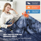 Manta Elétrica Aquecida OCTROT - Manta de Aquecimento em Sherpa de Lã para Sofá, Manta de Aquecimento de Pelo Sintético para Colo com Temporizador de 5 Posições e 10 Níveis de Aquecimento, Certificação ETL&FCC, para Adultos