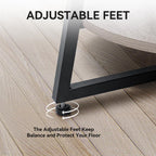 Round Coffee Table, 2-Tier Circle Coffee Table with Storage, Modern Wood Round Center Table, for Living Room, Small Space, Home Office, Easy Assembly, Wash Gray