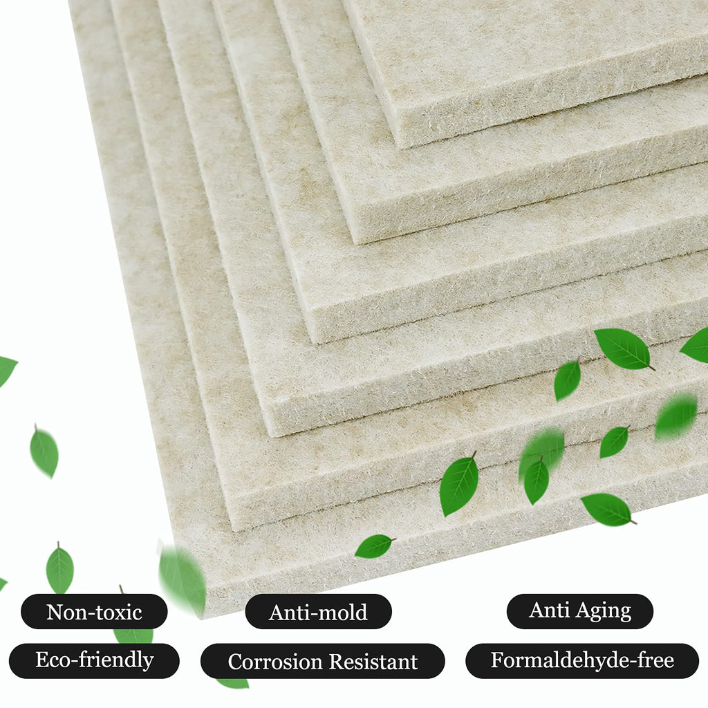 BXI Sound Absorber - 31.5 X 23.6 X 3/8 Inches 6 Pack High Density Acoustic Absorption Panel, Sound Absorbing Panels Reduce Echo Reverb, Tackable Acoustic Panels for Wall and Ceiling Acoustic Treatment