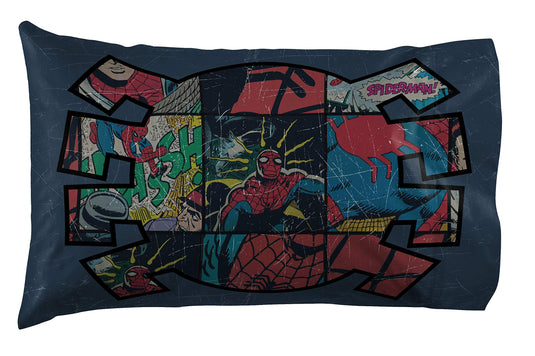 Jay Franco Marvel Spidey and His Amazing Friends Team Spidey Twin Size Sheet Set - 3 Piece Set Super Soft and Cozy Kid’s Bedding - Fade Resistant Microfiber Sheets (Official Marvel Product)