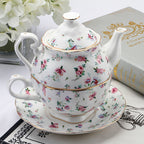 European-style Bone China Tea Set Mother And Son Pot Office