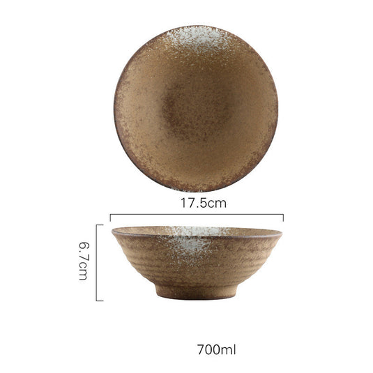Japanese Vintage Ceramic Ramen Tableware Household Retro Bowl