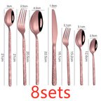 Embossed Textured Handle Steak Cutlery Western Cutlery - Grand Goldman