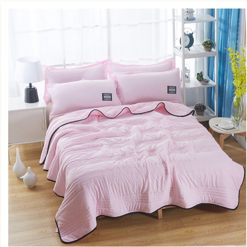Cooling Blankets Pure Color Summer Quilt Plain Summer Cool Quilt Compressible Air-conditioning Quilt Quilt Blanket - Grand Goldman