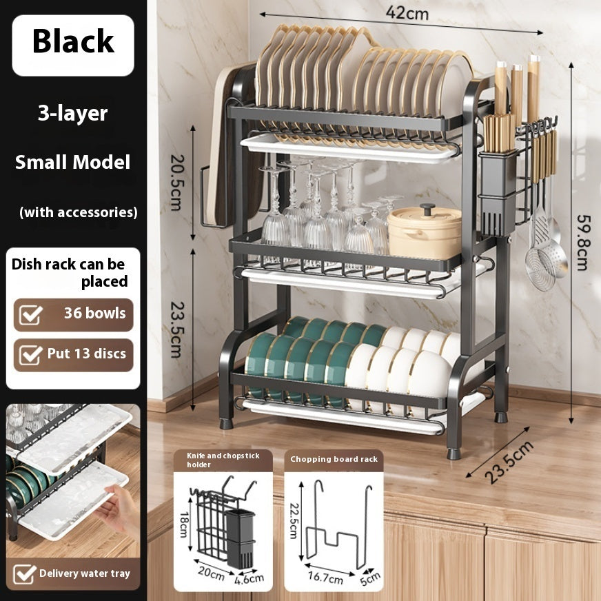 Kitchen Storage Bowl Dish Plate Storage Rack