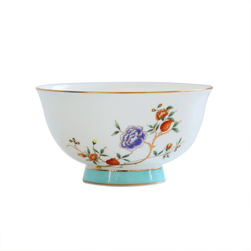 Vaisselle de maison antique en porcelaine fine de style européen Bol et assiette
