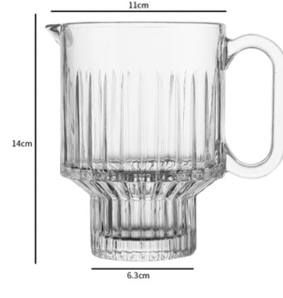 Glass Cup New Stackable Fruit Tea Cup Milk Tea Cup Glass Hot Drink Tea Juice Cup Catering Cup