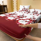 Colorful Butterfly Girl Bedroom Fitted Sheet