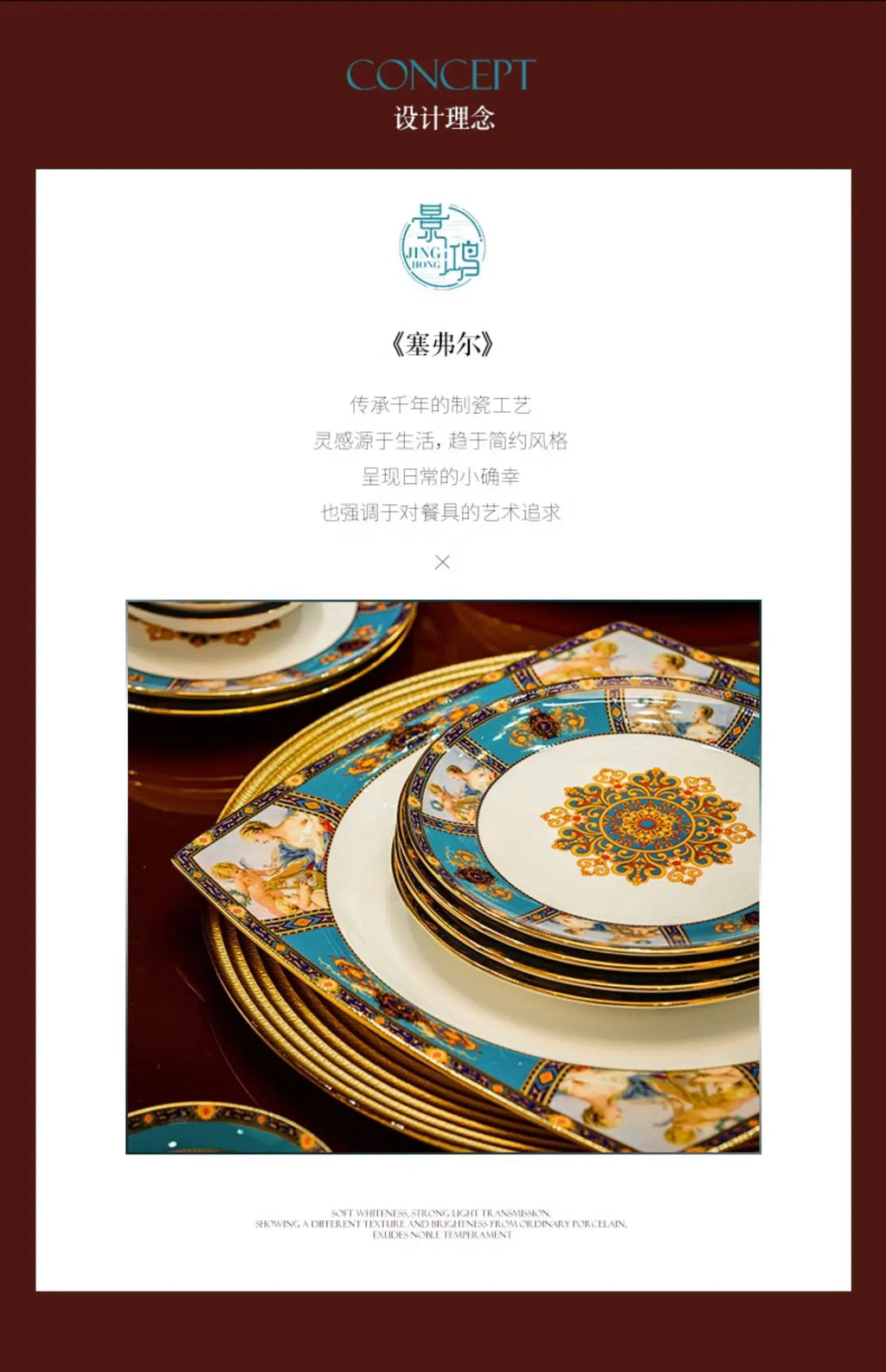 86 Piece Vintage Bone China Tableware high end crockery set luxury home british manor dishes - Grand Goldman