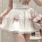 Lace Ribbon Lace Skirt