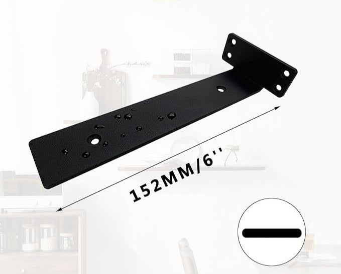 One-word Support Frame Load-bearing Thickened Shelf Wall Shelf