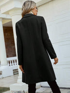 Clasi Double Breasted Lapel Collar Overcoat - Grand Goldman