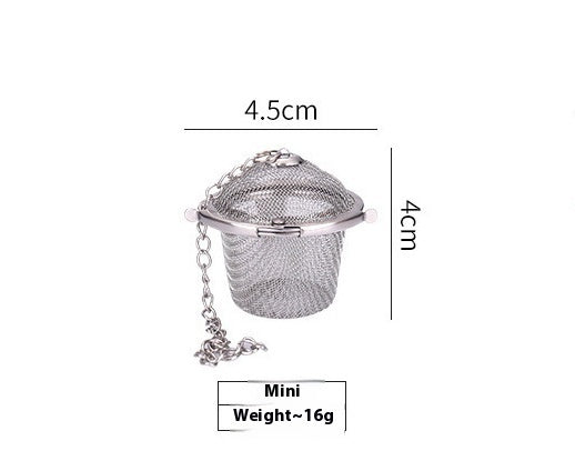 Portable Household 304 Stainless Steel Mesh Tea Strainer